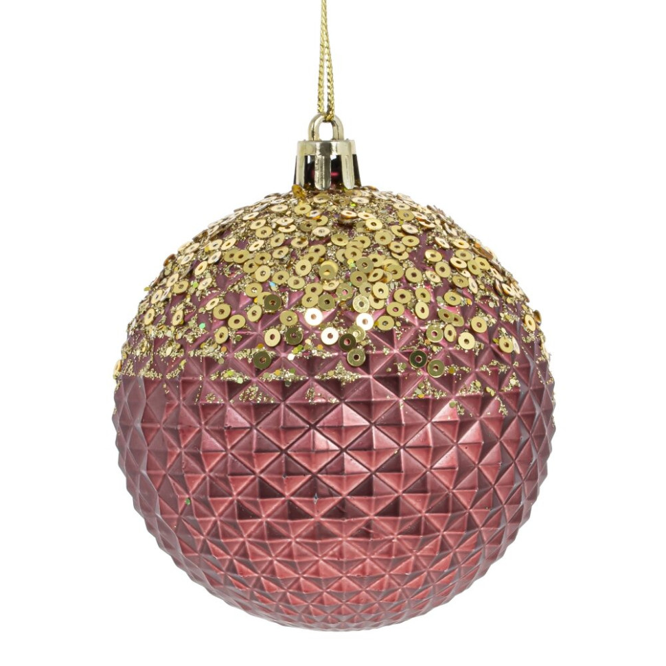 Набор из 12шт Украшение новогоднее "Шар", D 8 см, L35 W27 H8,5 см