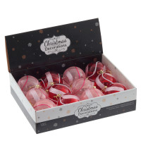 Набор из 12шт Украшение новогоднее "Шар", D 8 см, L35 W27 H8,5 см