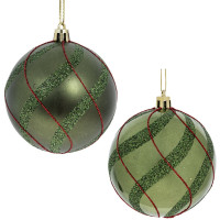 Набор из 12шт Украшение новогоднее "Шар", D 8 см, L35 W27 H8,5 см