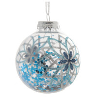 Набор из 12шт Украшение новогоднее "Шар", D 8 см, L35 W27 H8,5 см