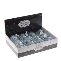 Набор из 12шт Украшение новогоднее "Шар", D 8 см, L35 W27 H8,5 см