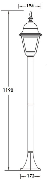 Наземный фонарь  79906M Bl Oasis Light