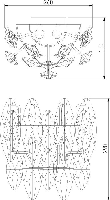 Бра Onyx 372/2 Strotskis Bogate's
