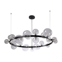 Подвесная люстра Crystal Lux Agata SP24 V2 Black/Transparente Подвесная люстра Crystal Lux Agata SP24 V2 Black/Transparente