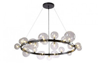 Подвесная люстра Crystal Lux Agata SP24 V2 Black/Transparente Подвесная люстра Crystal Lux Agata SP24 V2 Black/Transparente