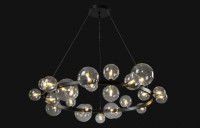 Подвесная люстра Crystal Lux Agata SP24 V2 Black/Transparente Подвесная люстра Crystal Lux Agata SP24 V2 Black/Transparente