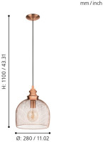 Подвесной светильник Straiton 49738 Eglo