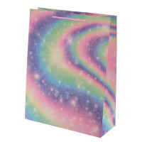 Пакет подарочный L (бумага 210г/м2, блок микс 12шт), L31 W12 H39,5 см, 4в.