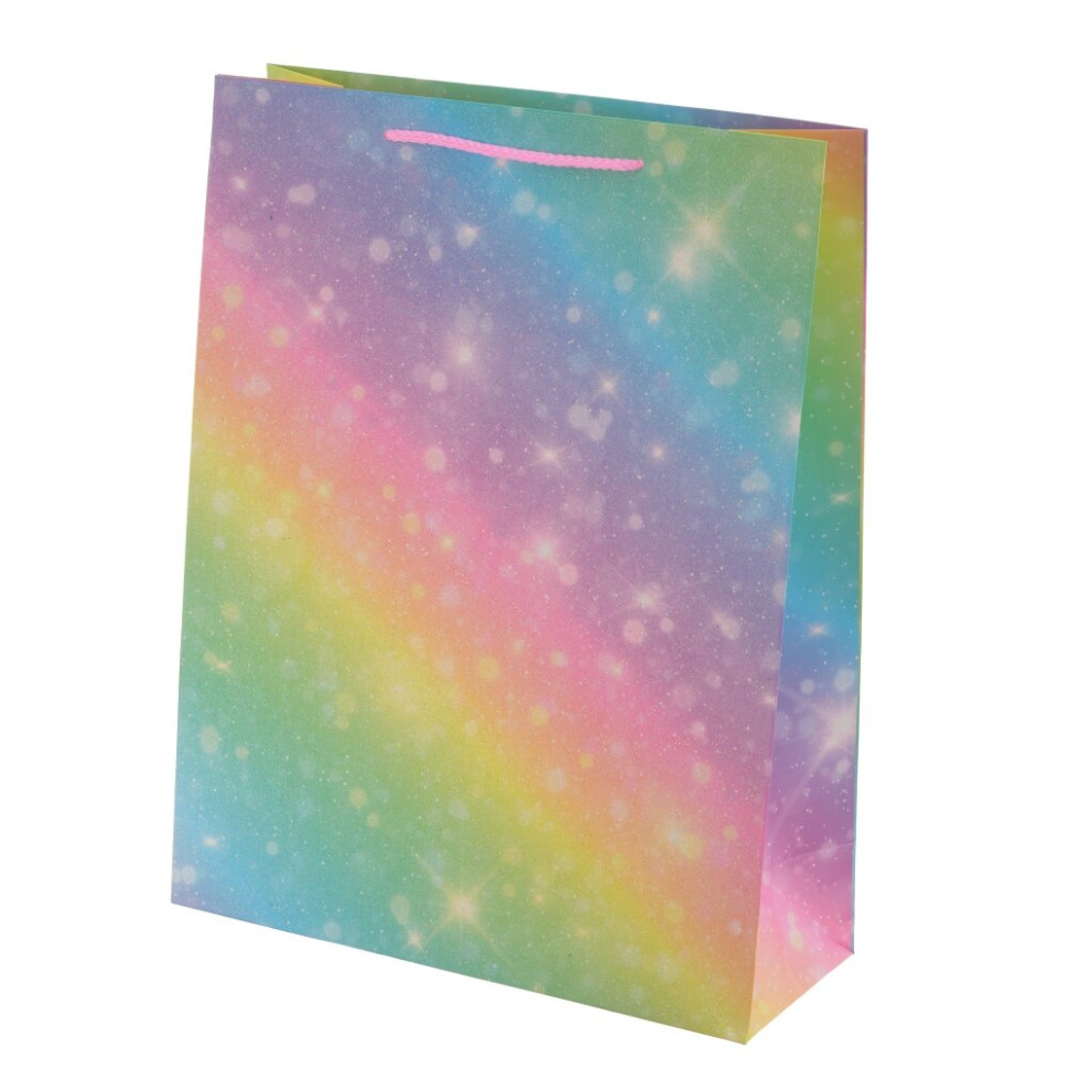 Пакет подарочный L (бумага 210г/м2, блок микс 12шт), L31 W12 H39,5 см, 4в.