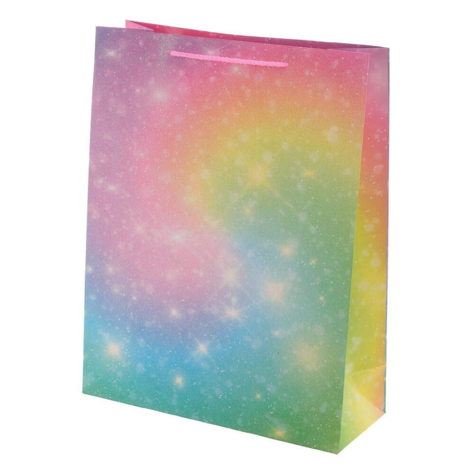 Пакет подарочный L (бумага 210г/м2, блок микс 12шт), L31 W12 H39,5 см, 4в.