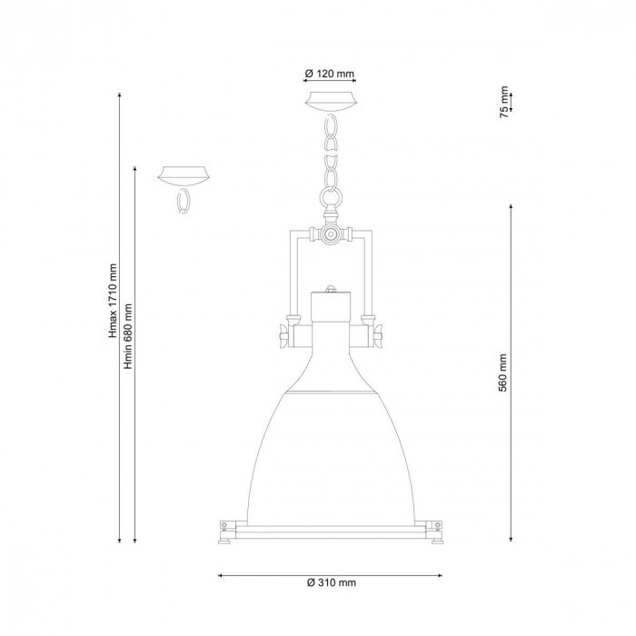 Подвесной светильник INDUSTRIAL INDUSTRIAL 092 Lucia Tucci