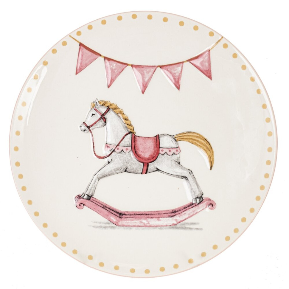 Тарелка "Лошадка", L25 W25 H2,5 см