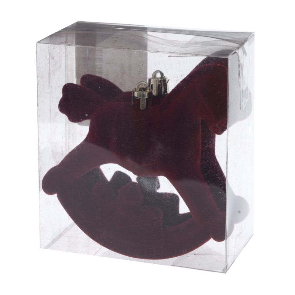 Набор из 2шт, Украшение новогоднее "Лошадка", L10 W5 H11 см