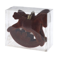 Набор из 2шт, Украшение новогоднее "Лошадка", L10 W5 H11 см