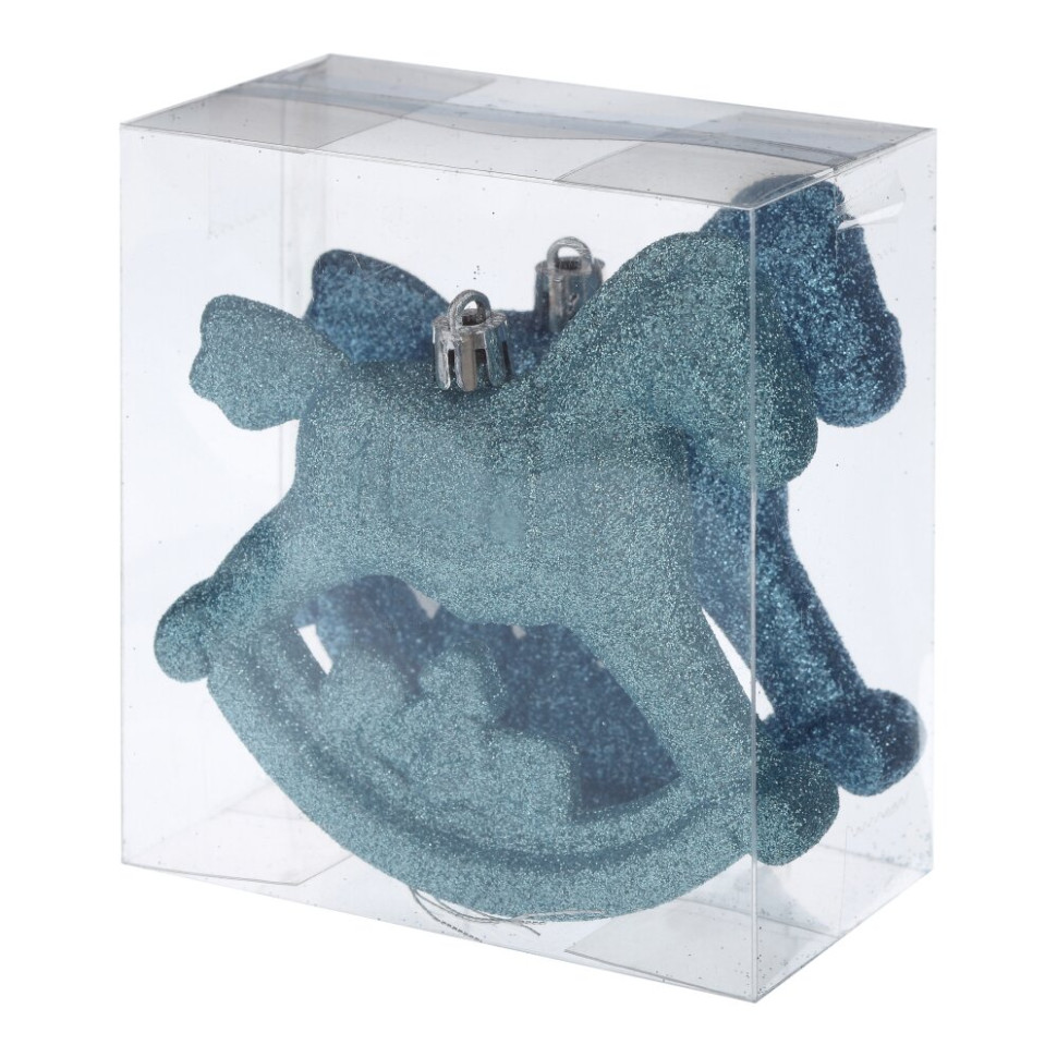 Набор из 2шт, Украшение новогоднее "Лошадка", L10 W5 H11 см