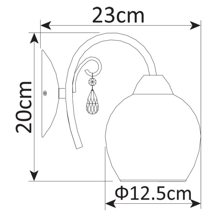 Бра Millo A9548AP-1CC Arte Lamp