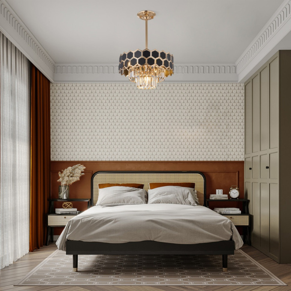 Подвесная люстра Sorrento-5009 375009/3+2/300/380 GD Arte Milano