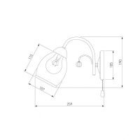 Бра Eurosvet 30026/1 золото