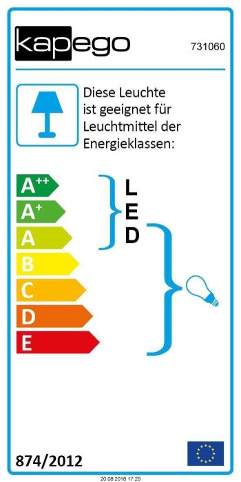 Настенный светильник уличный Wall 731060 Deko-Light