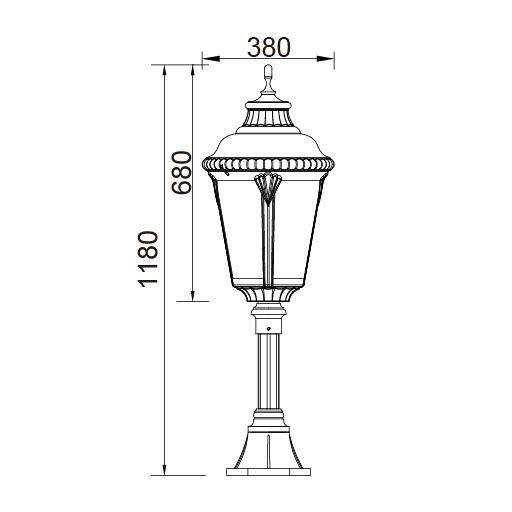 Наземный фонарь  79754L Bl Oasis Light