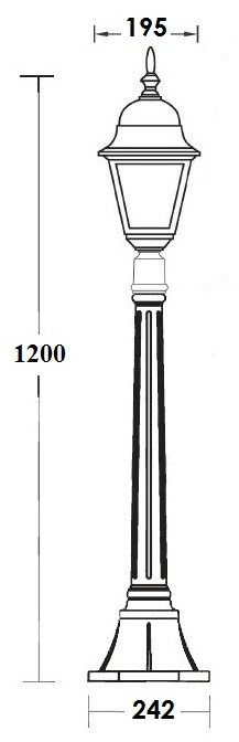 Наземный фонарь  79907M Bl Oasis Light