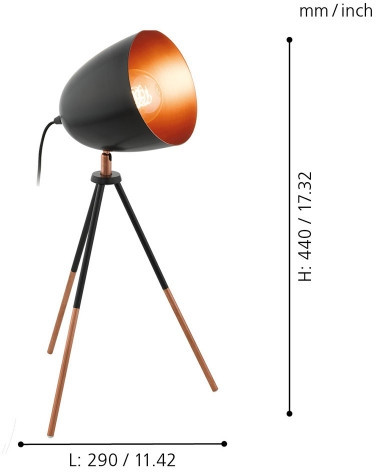 Интерьерная настольная лампа Chester 49385 Eglo