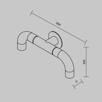 Настенный светильник уличный Sleek O477WL-L4GF3K Maytoni Настенный светильник уличный Sleek O477WL-L4GF3K Maytoni