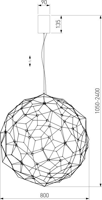 Подвесной светильник Alioth 452/1 Bogate's