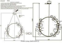 Подвесная люстра Crystal Lux Agata SP24 V2 Gold/Transparente Подвесная люстра Crystal Lux Agata SP24 V2 Gold/Transparente