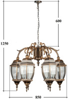 Уличный светильник подвесной ARSENAL L 91270L/6/16 Gb Oasis Light Уличный светильник подвесной ARSENAL L 91270L/6/16 Gb Oasis Light