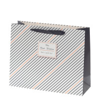 Пакет подарочный M (бумага 230г/м2, блок микс 12шт), L32 W11 H26 см, 4в.