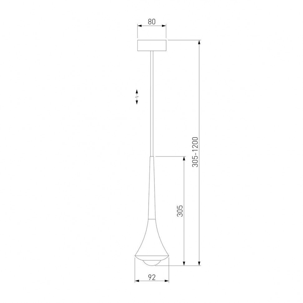 Подвесной светодиодный светильник Elektrostandard Hill 50211 Led белый a060353