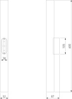 Настенный светильник Langer 40124/LED матовое золото Elektrostandard