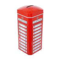 Копилка "Телефонная будка", L7 W7 H16 см