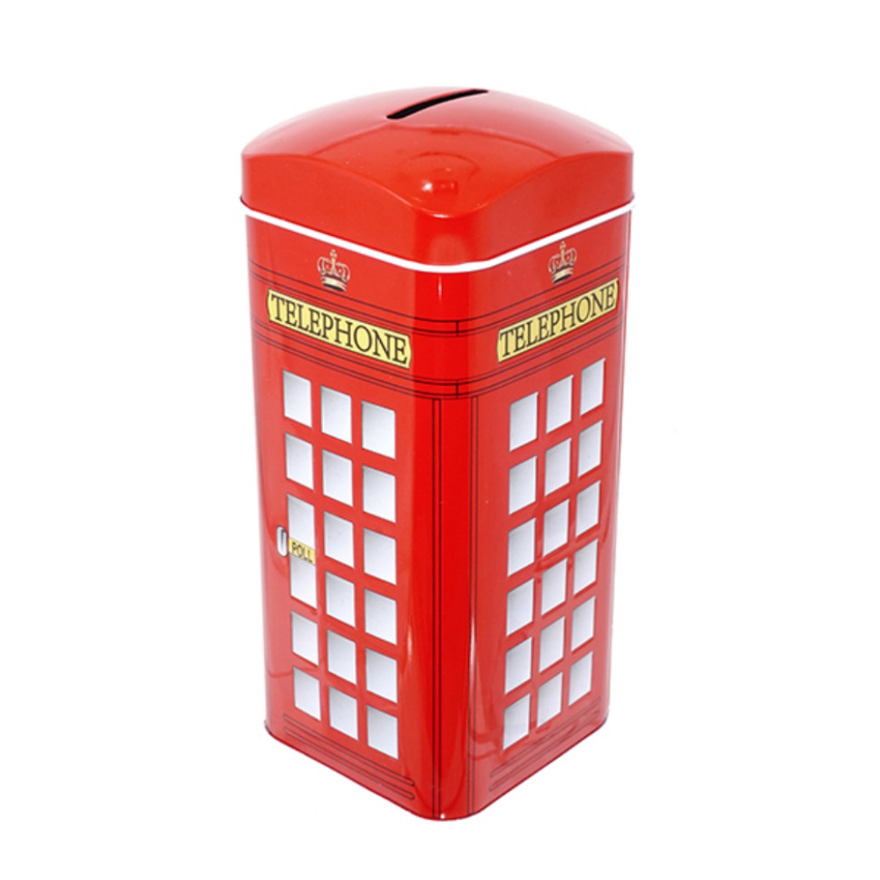 Копилка "Телефонная будка", L7 W7 H16 см