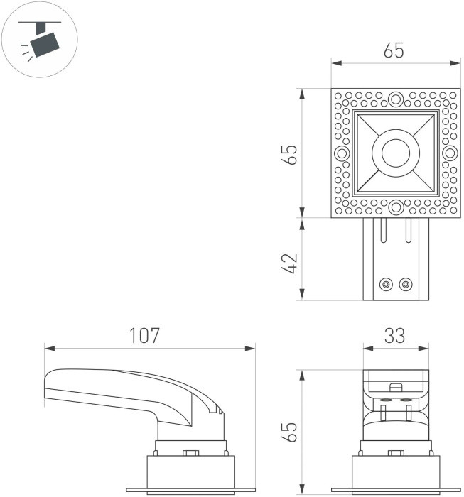 Точечный светильник RIALTO 048327 Arlight