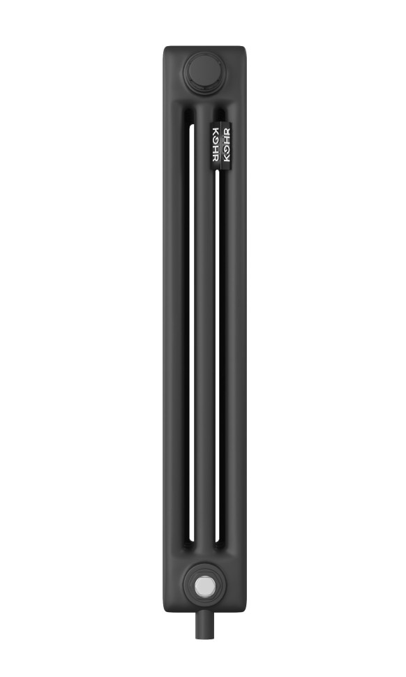 Стальной трубчатый радиатор Kohr Heim 3057/26 секций H01 с нижним подключением черный