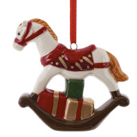 Фигурка декоративная подвесная "Лошадка", L9 W3 H9 см, 2в.