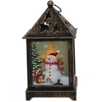 Изделие декоративное "Фонарь" (подсветка, 3xLR44), L6,5 W6,5 H12,5 см, 3в.