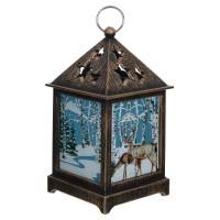 Изделие декоративное "Фонарь" (подсветка, 3xLR44), L6,5 W6,5 H12,5 см, 3в.