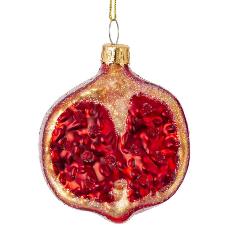 Украшение новогоднее "Гранат", L6 W4 H7 см, 2в.