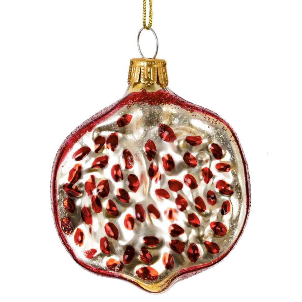 Украшение новогоднее "Гранат", L6 W4 H7 см, 2в.