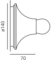 Настенно-потолочный светильник Teti A048150 Artemide Настенно-потолочный светильник Teti A048150 Artemide