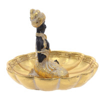 Фигурка декоративная "Африканка", L14,5 W14,5 H11,5 см