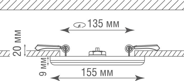 Точечный светильник Depo DL20091/15W White R Donolux