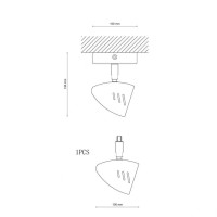 Спот Lucia Tucci Punto 193.1 Grigio Спот Lucia Tucci Punto 193.1 Grigio