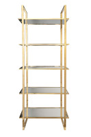 Стеллаж прозрачное стекло/золото Стеллаж прозрачное стекло/золото