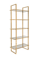 Стеллаж прозрачное стекло/золото Стеллаж прозрачное стекло/золото