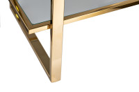 Стеллаж прозрачное стекло/золото Стеллаж прозрачное стекло/золото