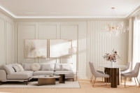 Стул на металлическом каркасе серый велюровый